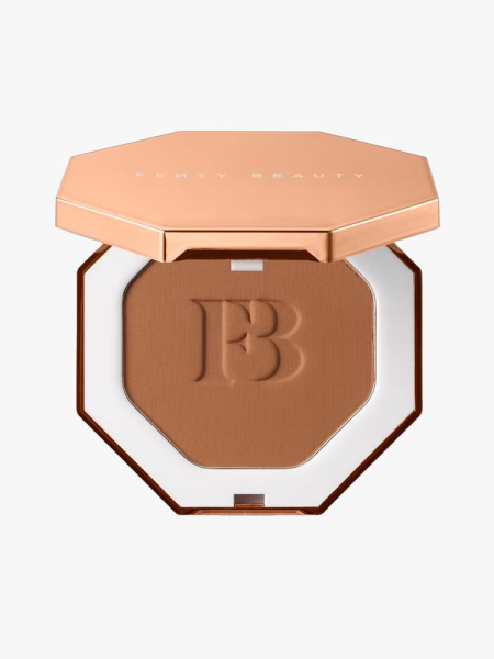 Fenty Beauty Sun Stalk’r Bronzer in branded component on a light gray background
